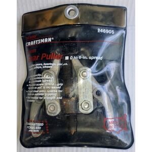 Craftsman 946905 2 Arm Gear Puller 0-6 Inch Spread Reversible Forged Steel USA